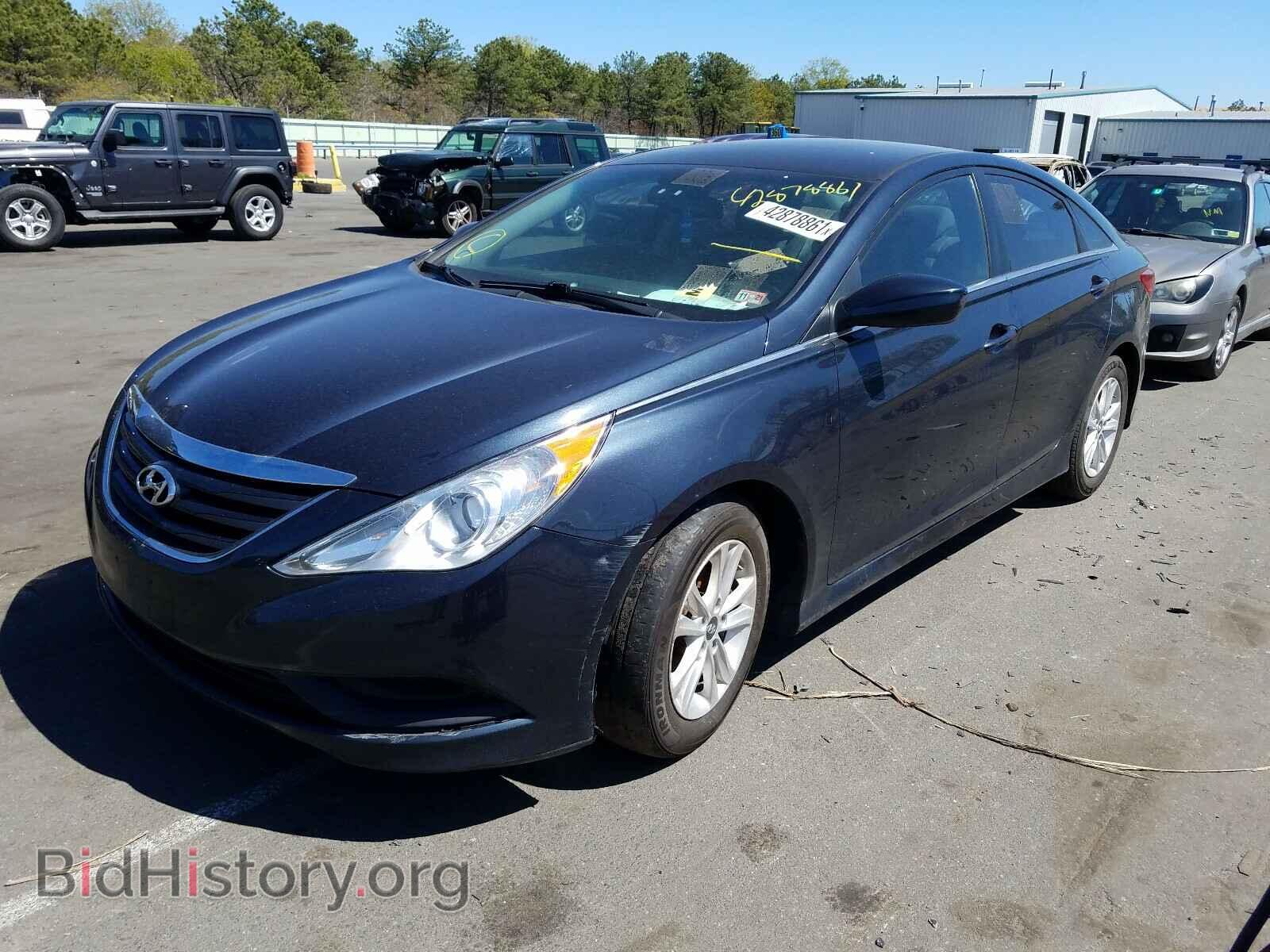 2014 HYUNDAI SONATA - VIN: 5NPEB4AC7EH876073 - Фото 2