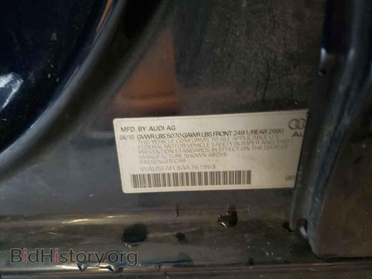 2010 AUDI A4 - VIN: WAUSFAFL8AA161963 - Фото 12