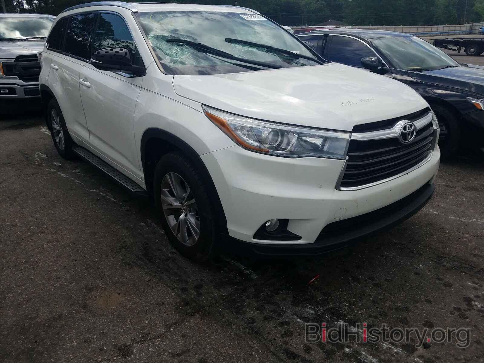 Photo 5TDKKRFH3FS047808 - TOYOTA HIGHLANDER 2015