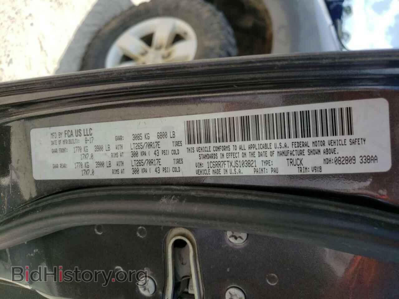 2018 RAM 1500 - VIN: 1C6RR7FTXJS103821 - Photo 10