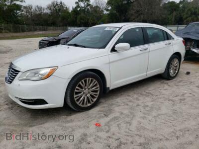 2013 Chrysler 200 Touring, белый — VIN 1C3CCBBB0DN694815, Copart