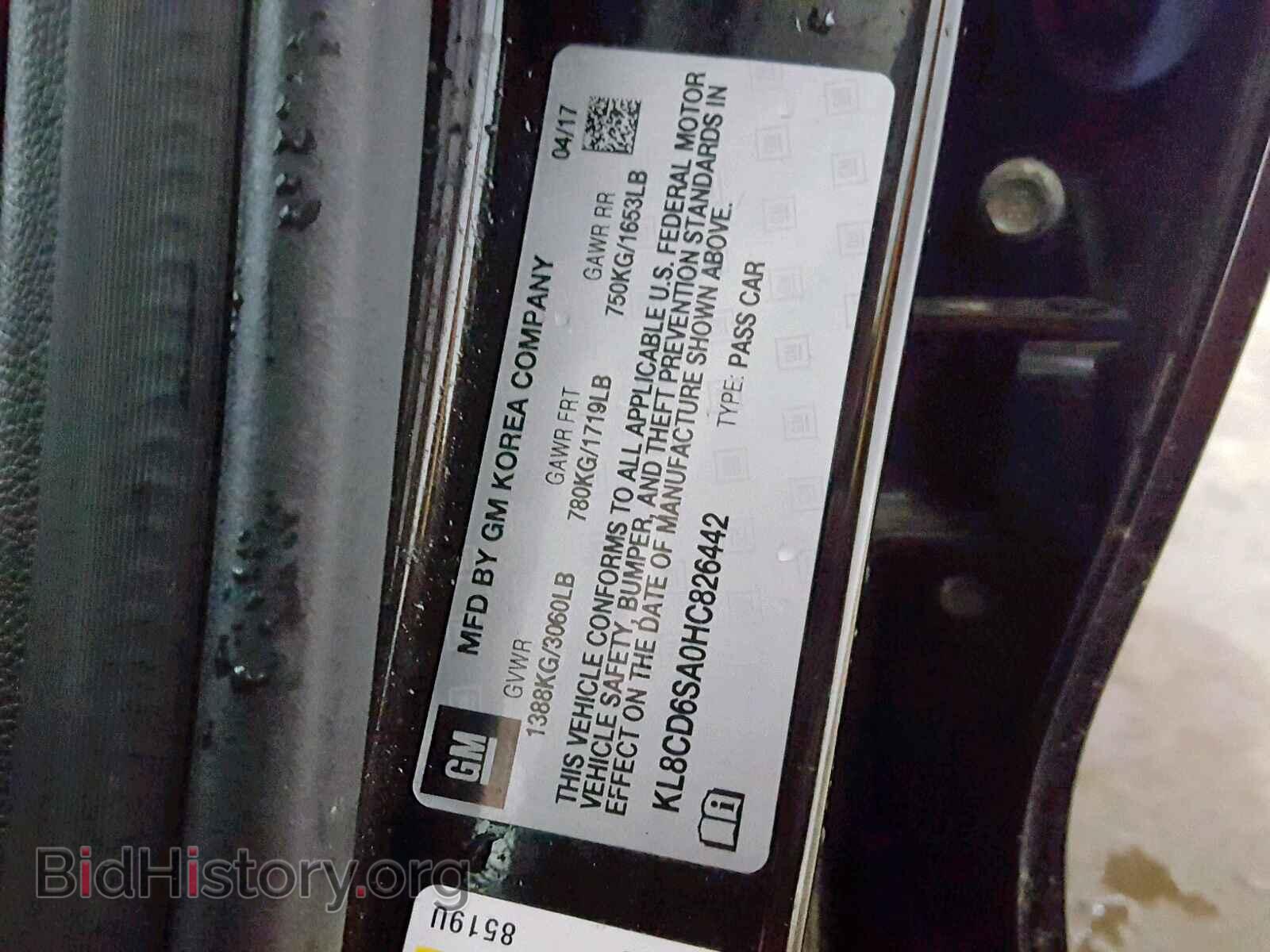 2017 CHEVROLET SPARK - VIN: KL8CD6SA0HC826442 - Фото 10