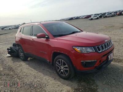 2017 Jeep COMPASS COMPASS LA, красный — VIN 3C4NJDBB3HT672206, Copart