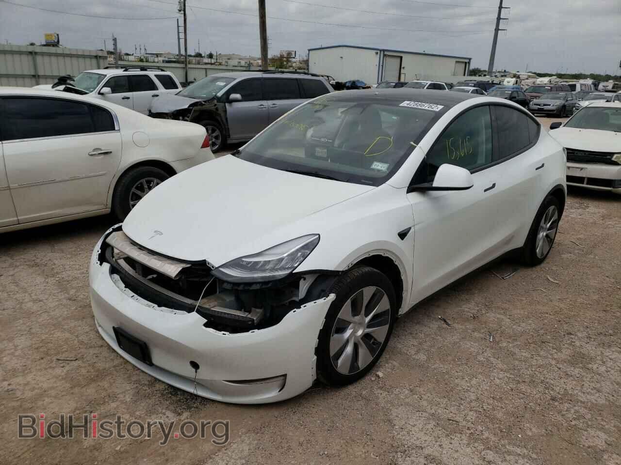 2021 TESLA MODEL Y - VIN: 5YJYGAEE4MF150015 - Фото 2