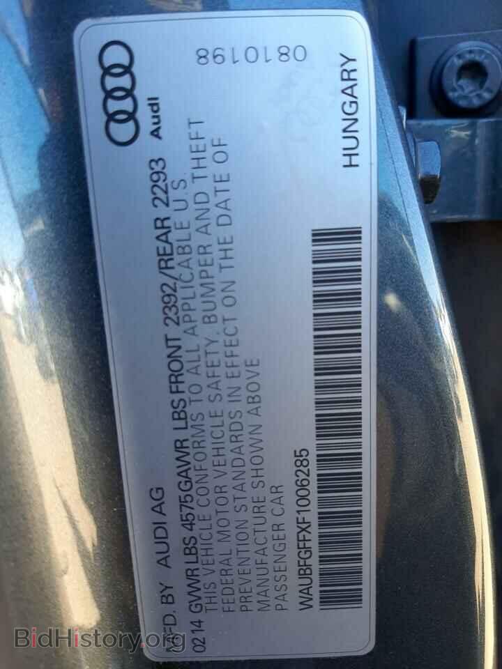 2015 AUDI A3 - VIN: WAUBFGFFXF1006285 - Фото 12