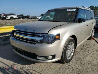 2018 Ford FLEX Flex SEL, gold — VIN 2FMGK5C8XJBA08335, Copart