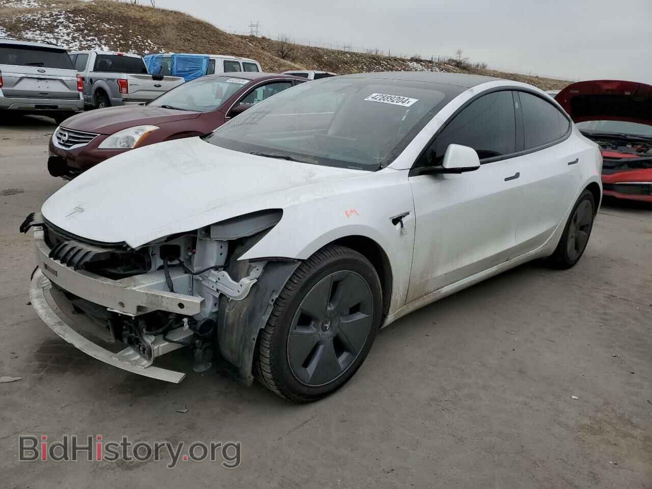 Photo 5YJ3E1EB7NF164367 - TESLA MODEL 3 2022