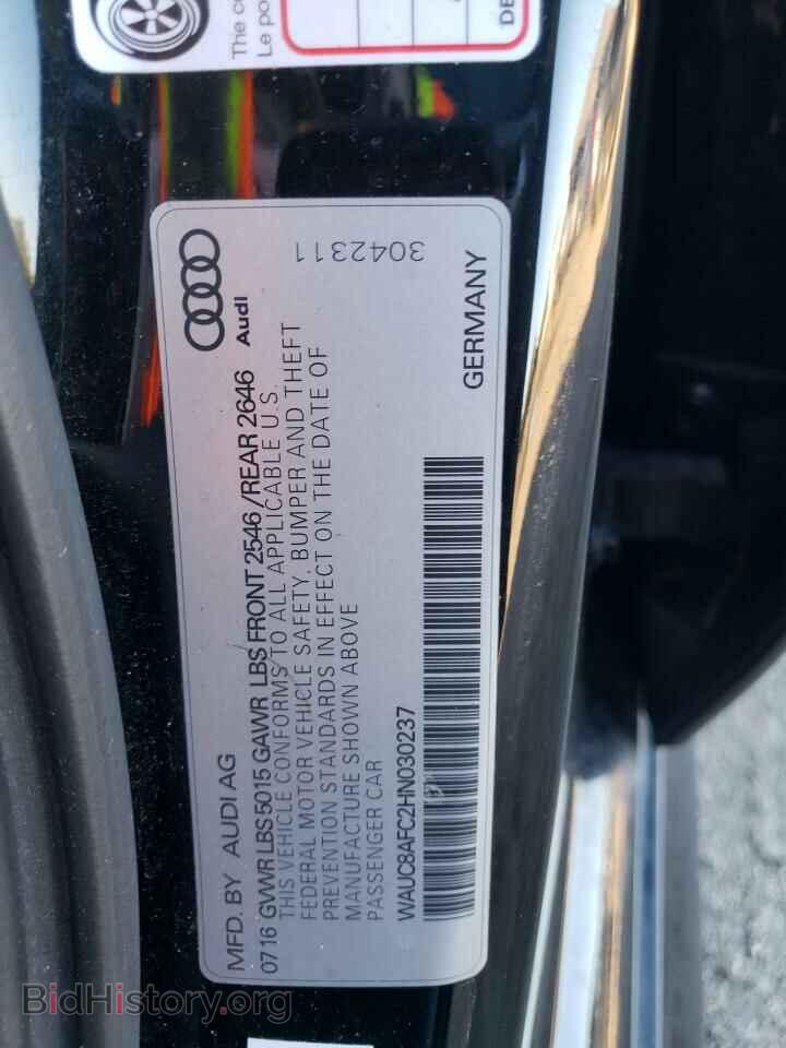 2017 AUDI A6 - VIN: WAUC8AFC2HN030237 - Фото 12