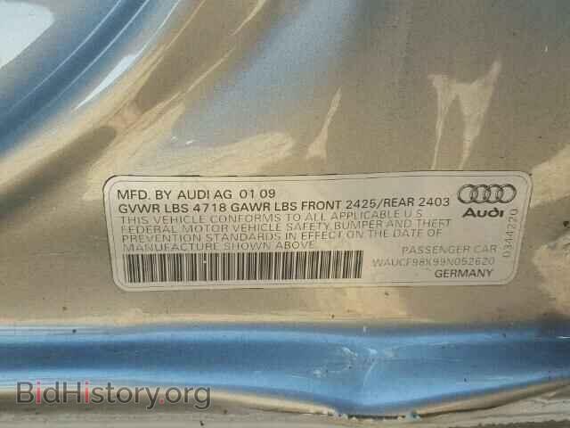 2009 AUDI A4 - VIN: WAUCF98K99N052620 - Фото 10