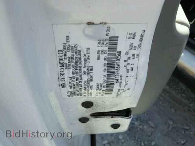 2006 FORD FOCUS - VIN: 1FAFP36N66W102568 - Фото 10