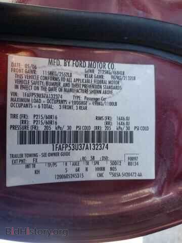 2007 FORD TAURUS - VIN: 1FAFP53U37A132374 - Фото 10