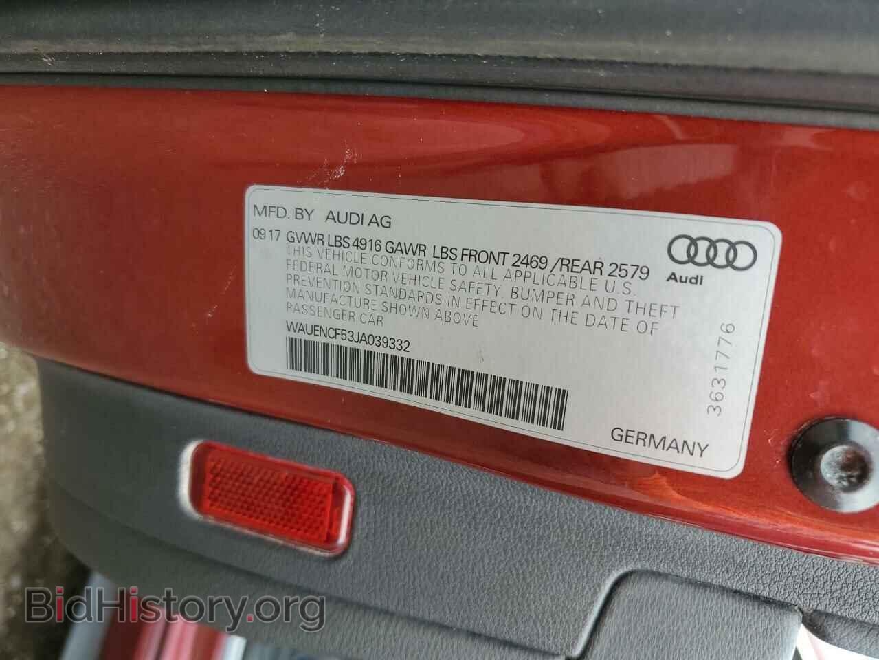 2018 AUDI A5 - VIN: WAUENCF53JA039332 - Фото 12