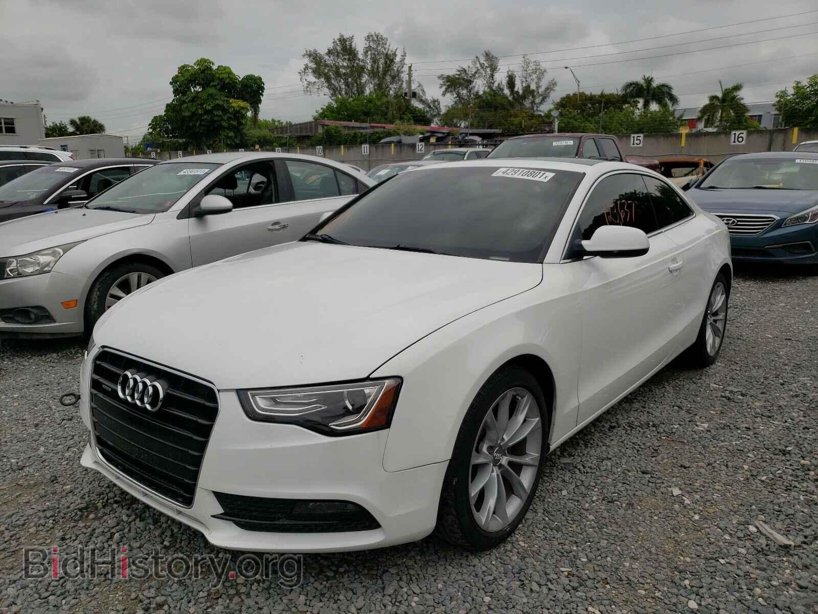 2013 AUDI A5 - VIN: WAULFAFR0DA030782 - Фото 2