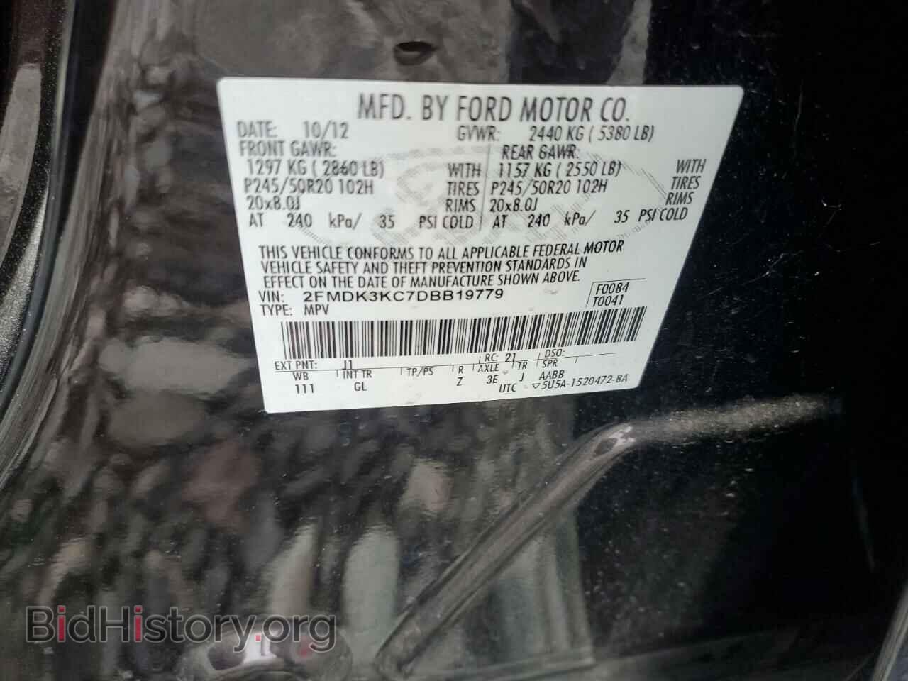2013 FORD EDGE - VIN: 2FMDK3KC7DBB19779 - Photo 14