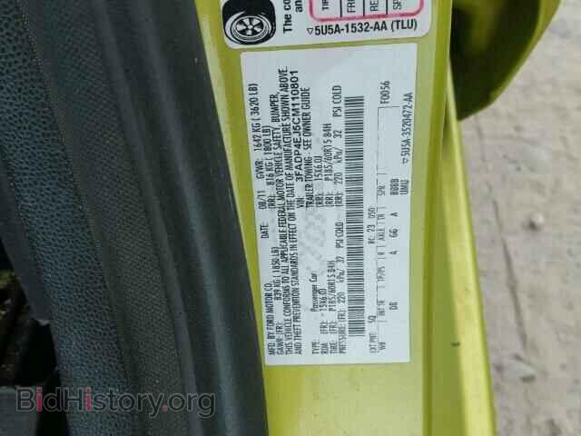 2012 FORD FIESTA - VIN: 3FADP4EJ5CM110801 - Фото 10