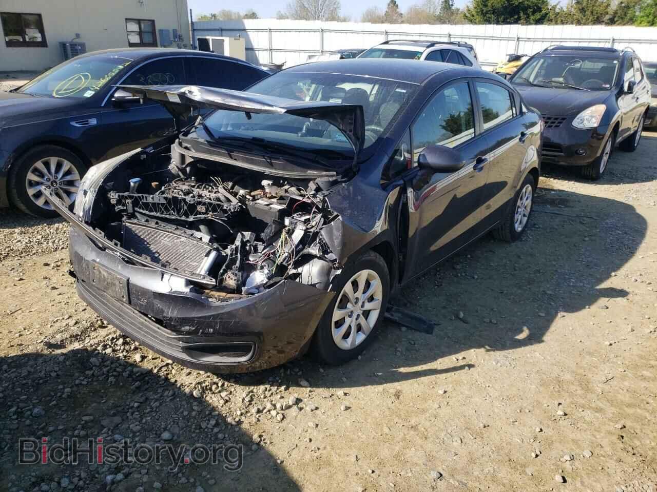 2012 KIA RIO - VIN: KNADN4A34C6058338 - Фото 2