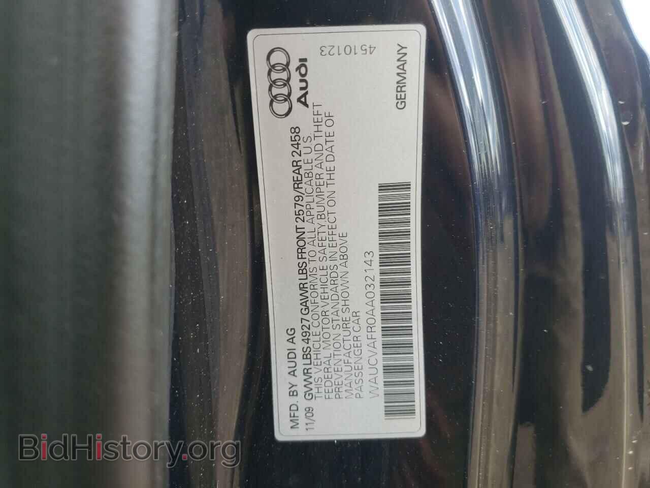 2010 AUDI S5/RS5 - VIN: WAUCVAFR0AA032143 - Фото 10
