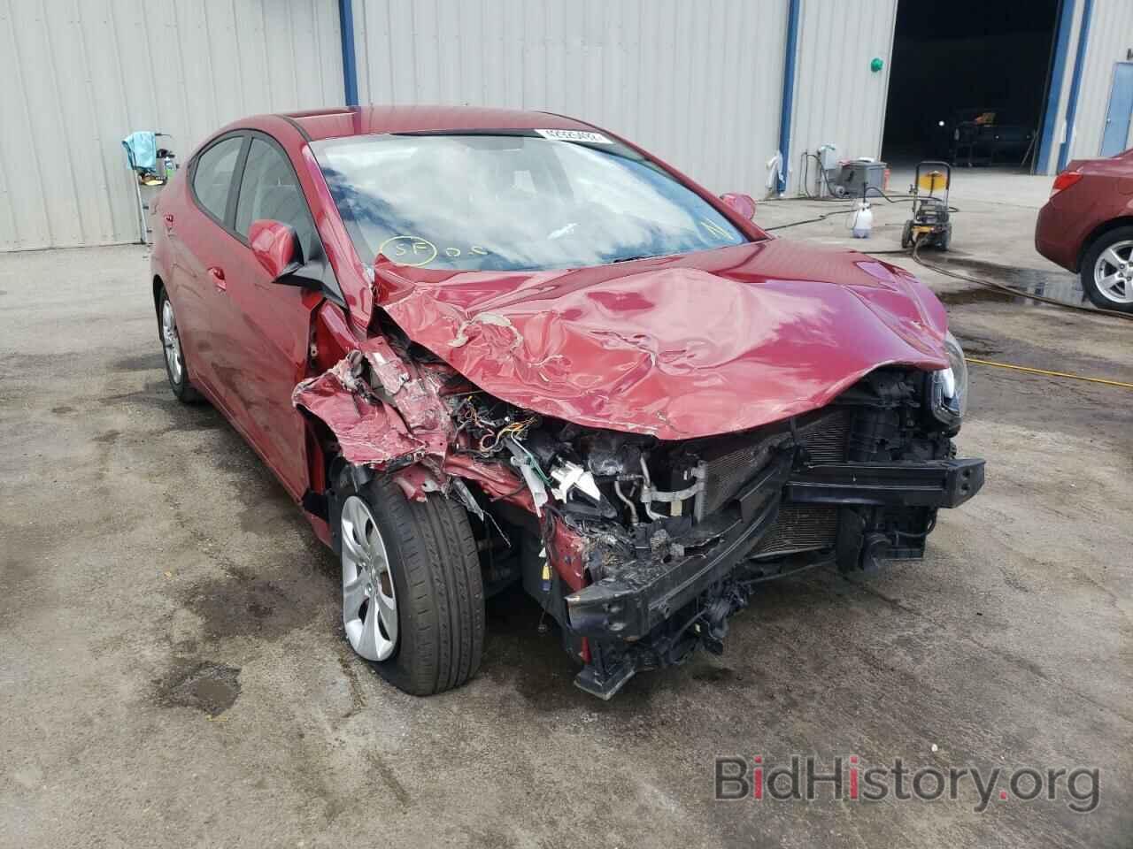 Photo KMHDH4AE6GU652082 - HYUNDAI ELANTRA 2016