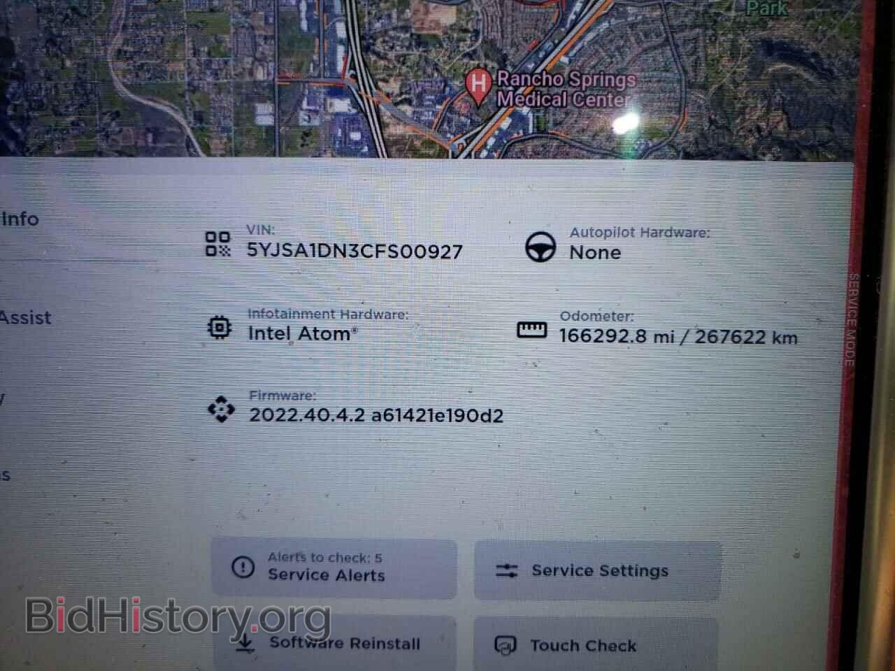 2012 TESLA MODEL S - VIN: 5YJSA1DN3CFS00927 - Photo 9