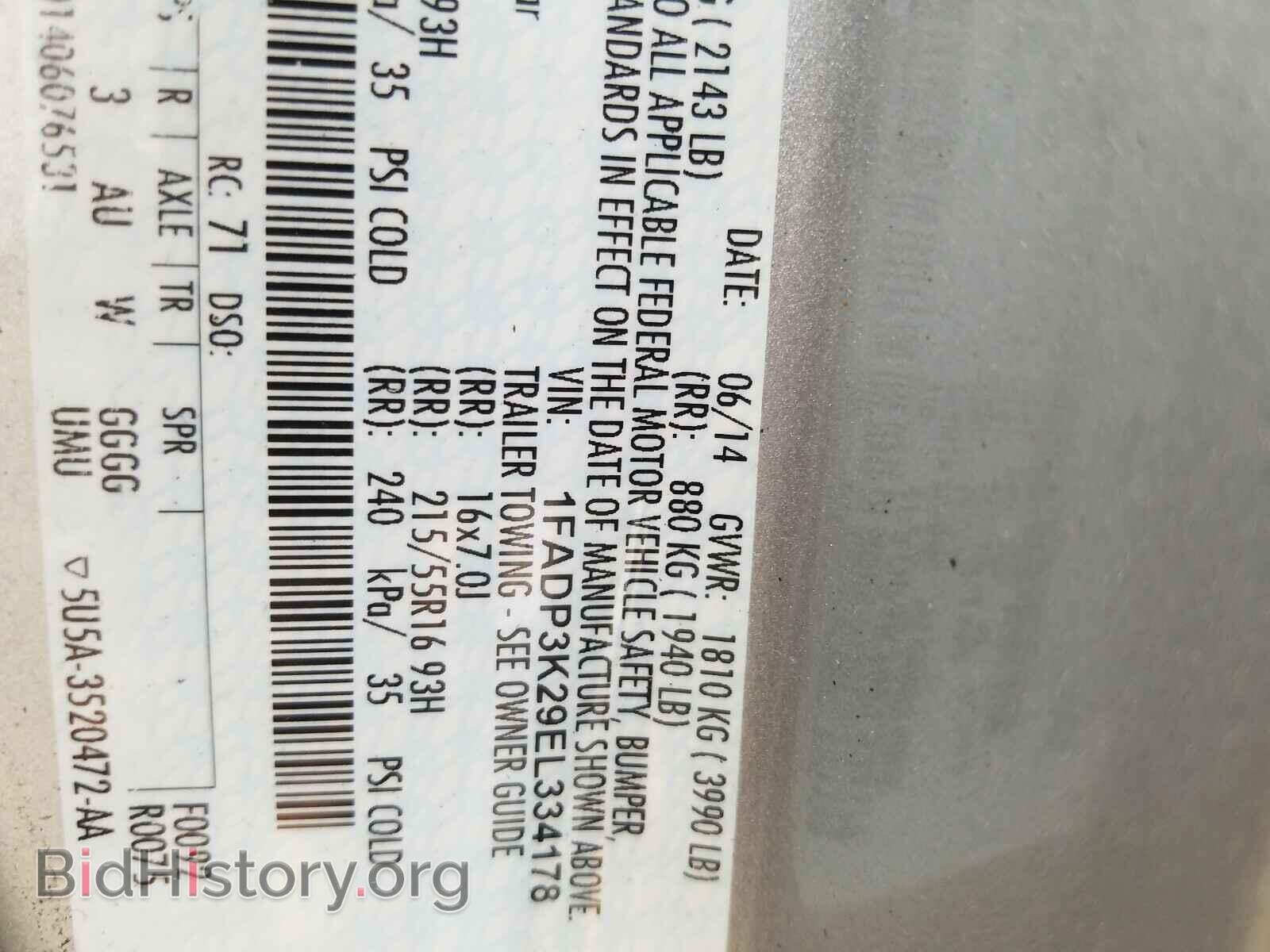 2014 FORD FOCUS - VIN: 1FADP3K29EL334178 - Photo 10