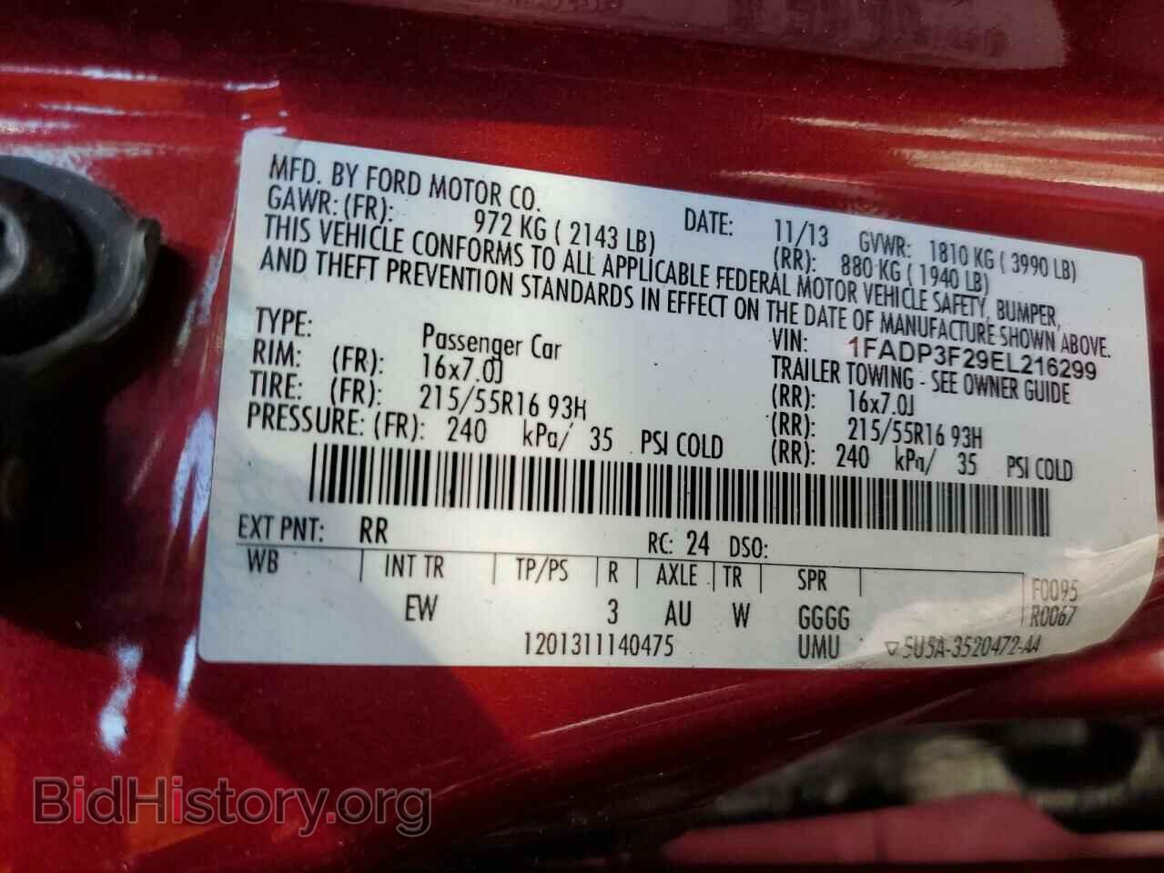 2014 FORD FOCUS - VIN: 1FADP3F29EL216299 - Photo 12