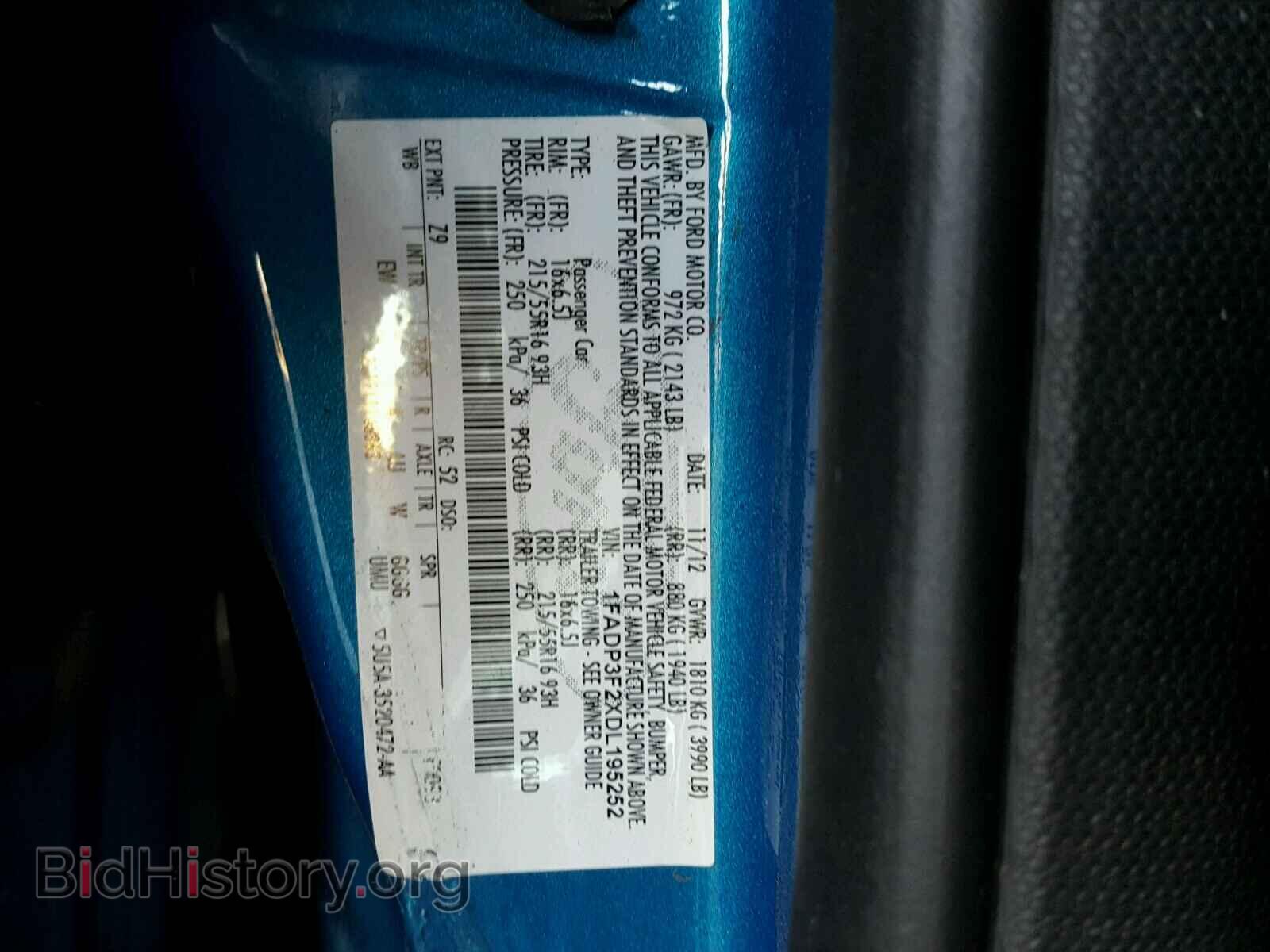 2013 FORD FOCUS - VIN: 1FADP3F2XDL195252 - Фото 10