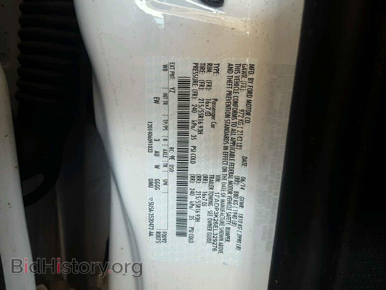 2014 FORD FOCUS - VIN: 1FADP3K26EL329276 - Photo 10