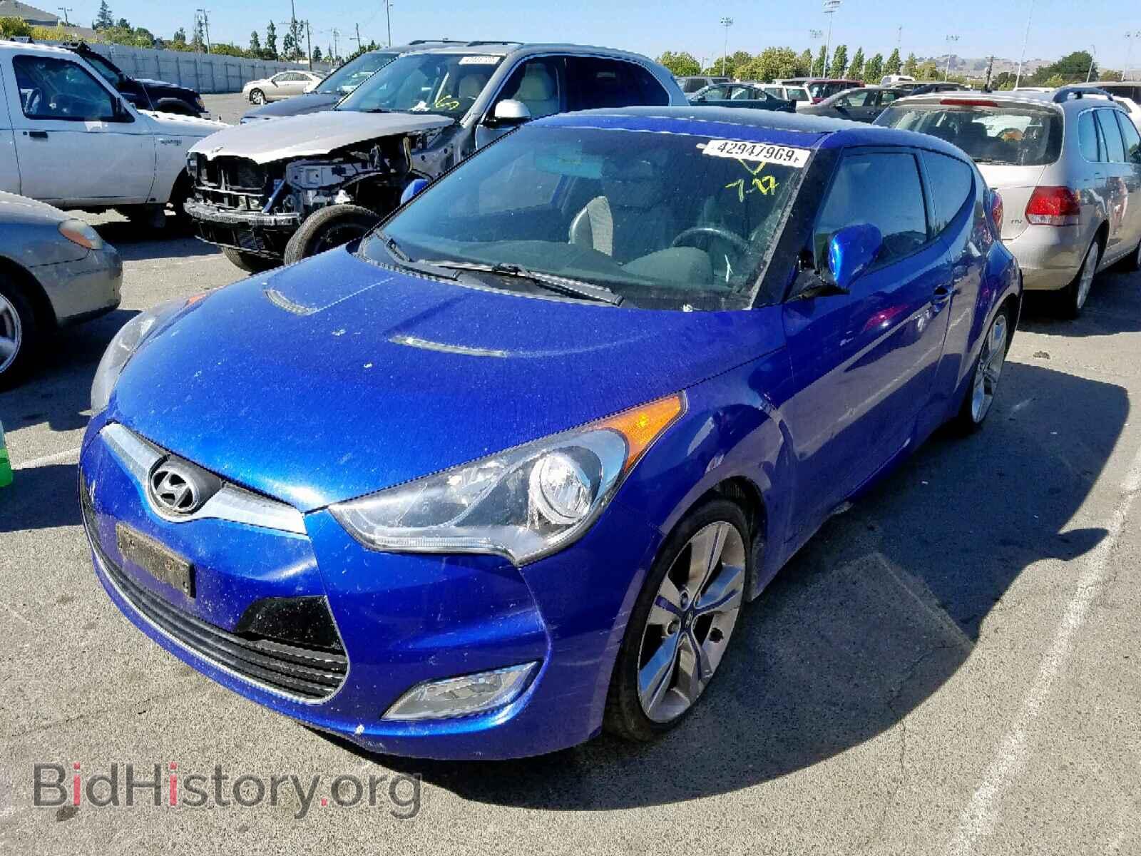 2012 HYUNDAI VELOSTER - VIN: KMHTC6AD5CU044285 - Фото 2