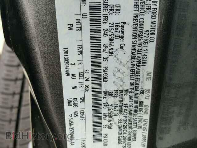 2013 FORD FOCUS - VIN: 1FADP3K29DL259738 - Photo 10