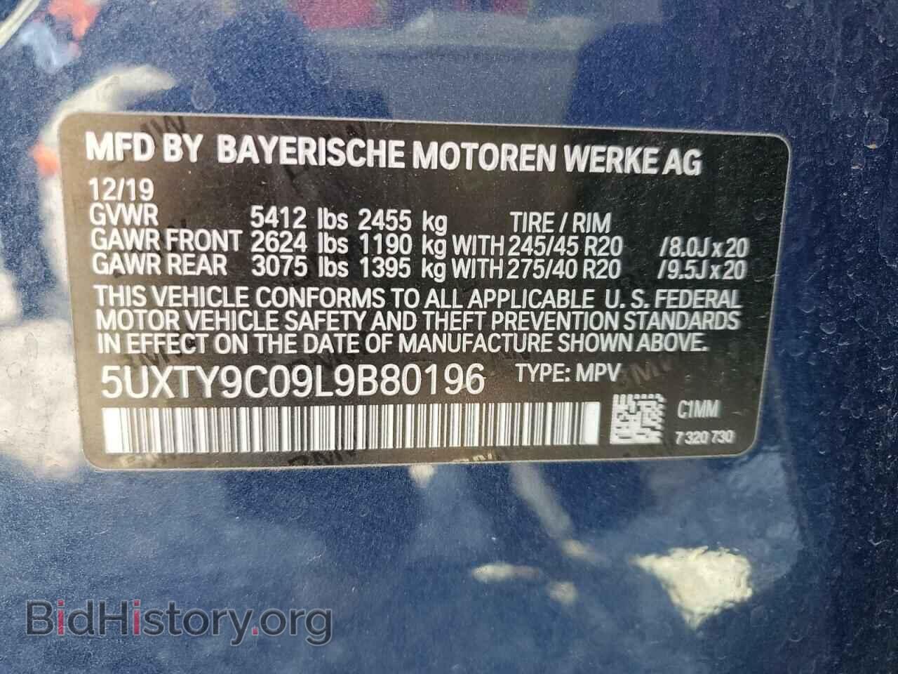 2020 BMW X3 - VIN: 5UXTY9C09L9B80196 - Фото 13