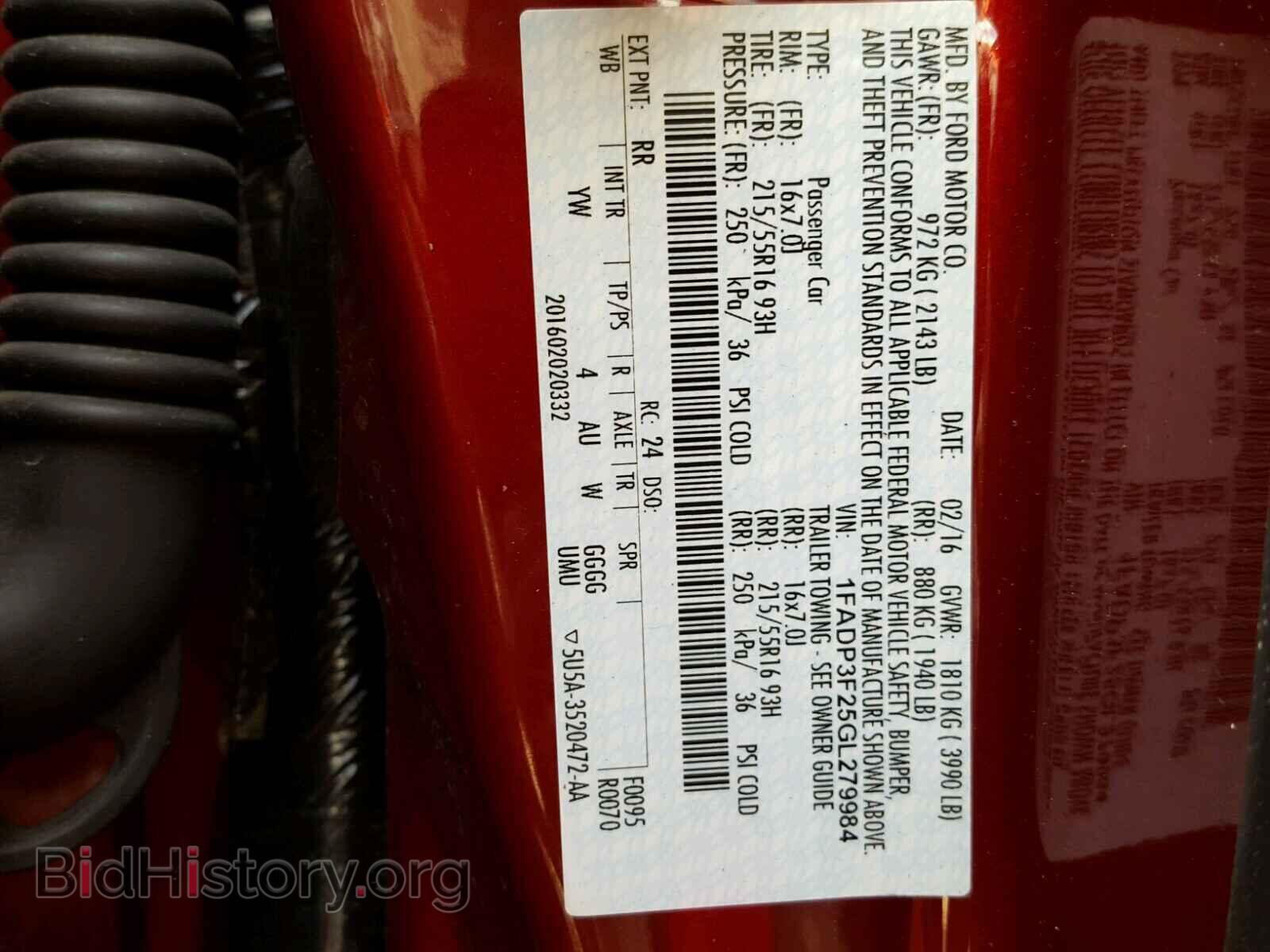 2016 FORD FOCUS - VIN: 1FADP3F25GL279984 - Photo 10