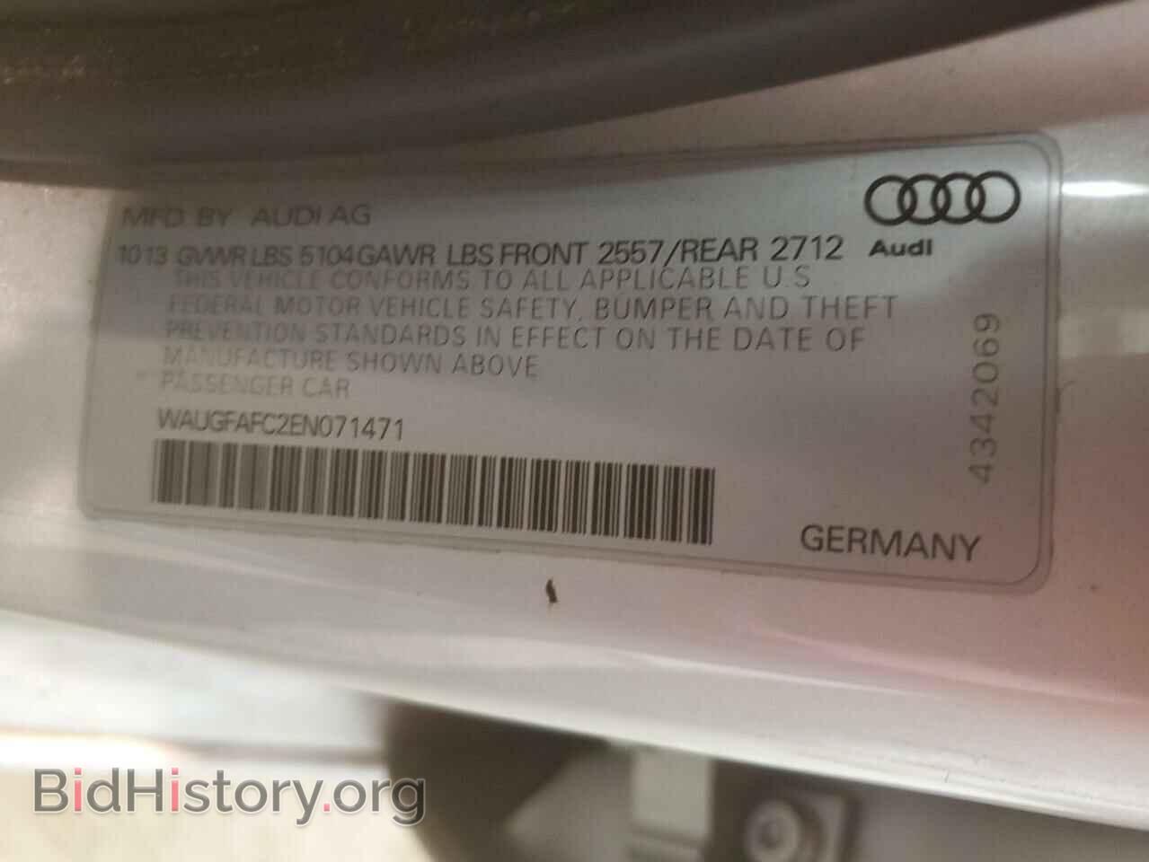 2014 AUDI A6 - VIN: WAUGFAFC2EN071471 - Photo 13