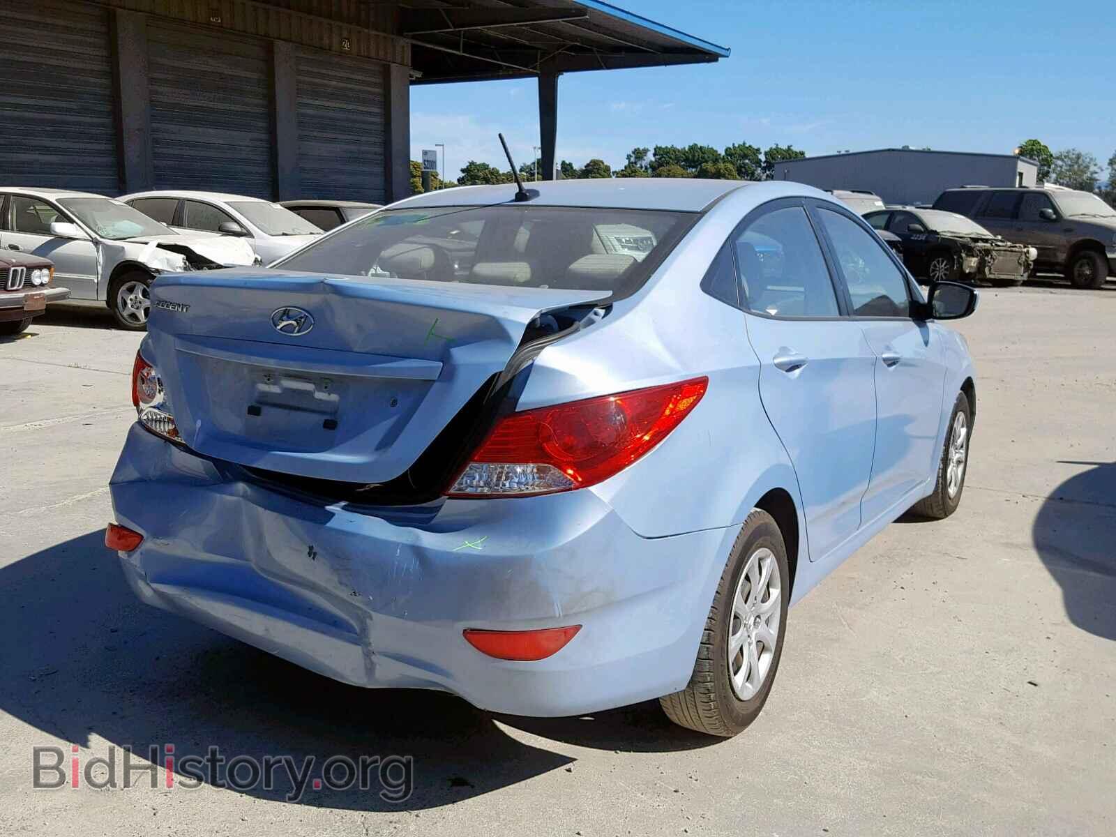 2014 HYUNDAI ACCENT - VIN: KMHCT4AEXEU686310 - Фото 4