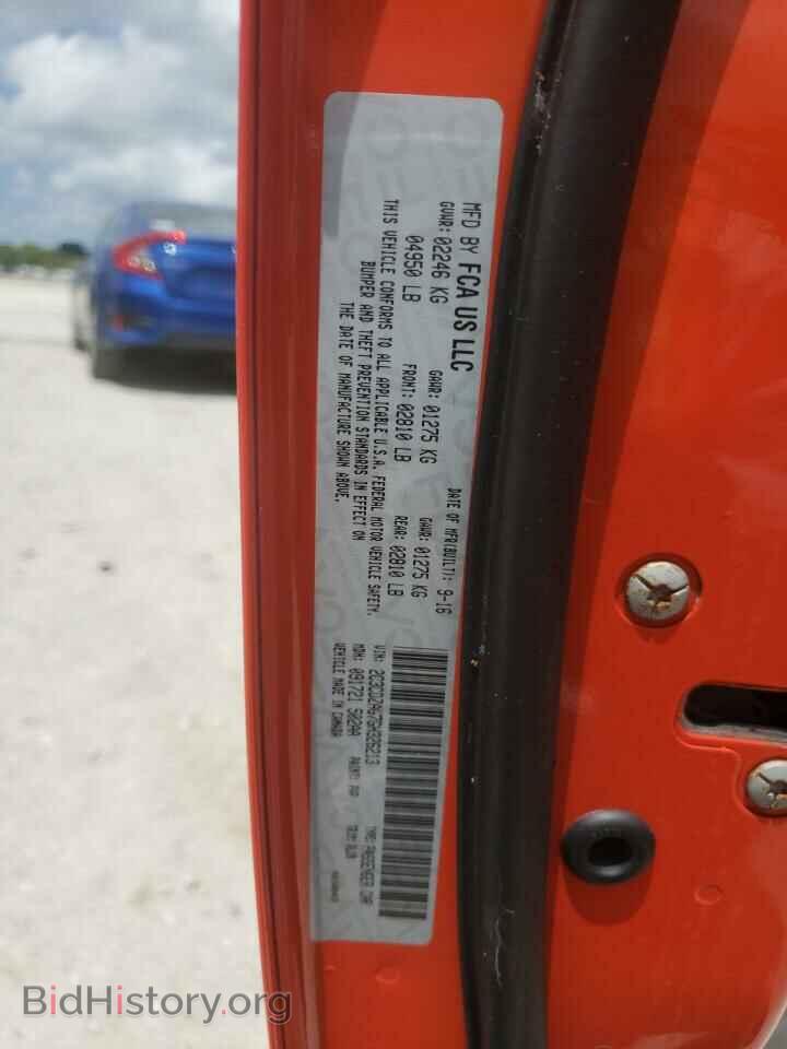 2016 DODGE CHALLENGER - VIN: 2C3CDZAG7GH326213 - Photo 10