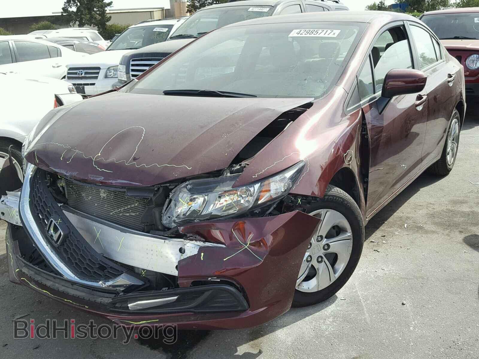2014 HONDA CIVIC - VIN: 19XFB2F51EE207594 - Фото 2