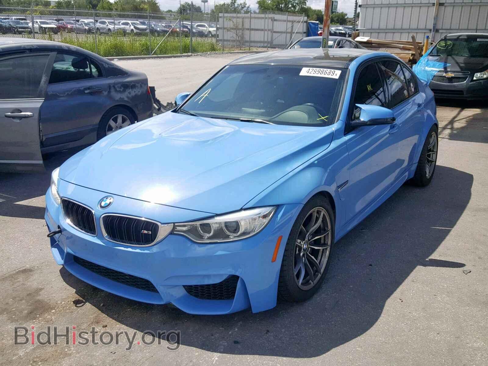 2015 BMW M3 - VIN: WBS3C9C52FP804972 - Фото 2