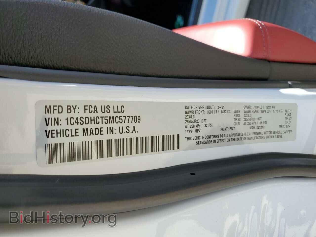 2021 DODGE DURANGO - VIN: 1C4SDHCT5MC577709 - Photo 13