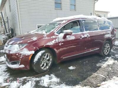 2017 Chrysler PACIFICA Limited, burgundy — VIN 2C4RC1GG8HR797235, Copart