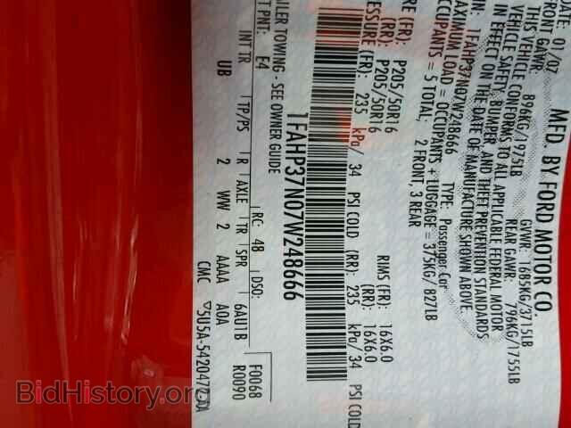2007 FORD FOCUS - VIN: 1FAHP37N07W248666 - Фото 10