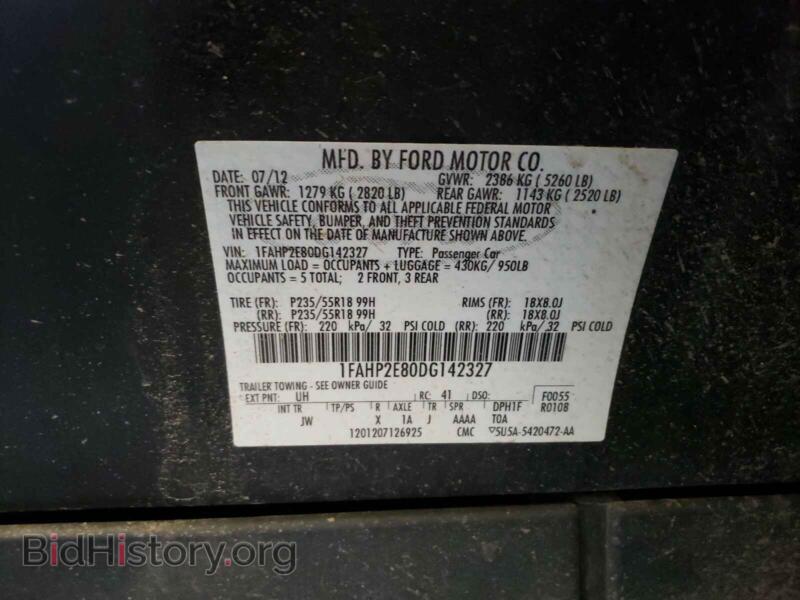 2013 Ford TAURUS (VIN 1FAHP2E80DG142327) — photo 10 of 10
