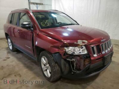 2012 Jeep COMPASS Compass SP, maroon — VIN 1C4NJDBB0CD685073, Copart