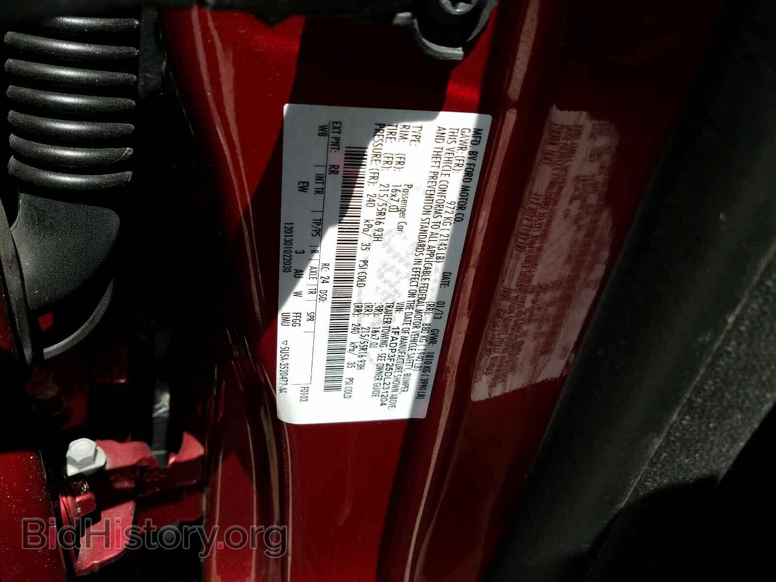 2013 FORD FOCUS - VIN: 1FADP3F25DL231204 - Фото 10
