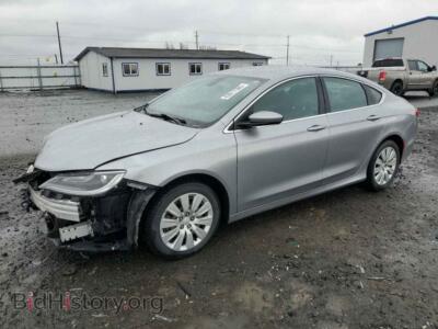 2016 Chrysler 200 LX, серебристый — VIN 1C3CCCFB8GN175113, Copart