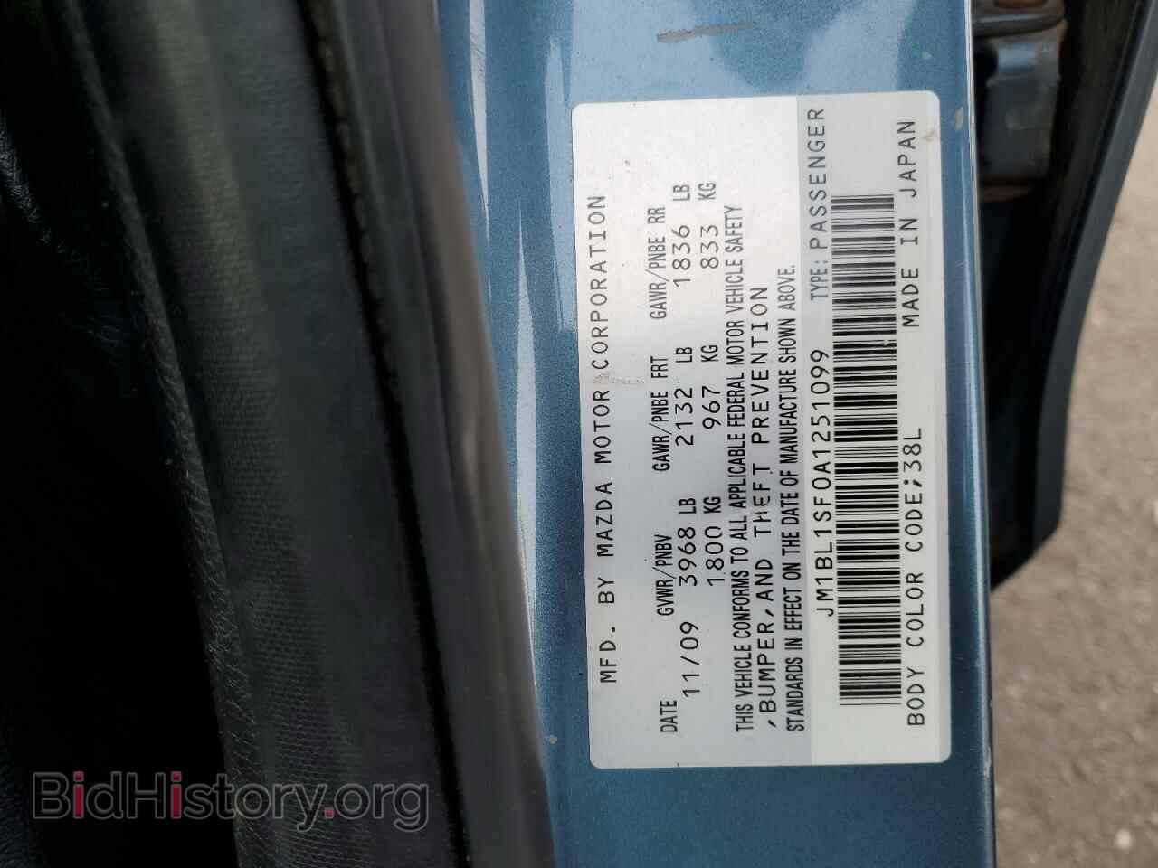 2010 MAZDA 3 - VIN: JM1BL1SF0A1251099 - Фото 13