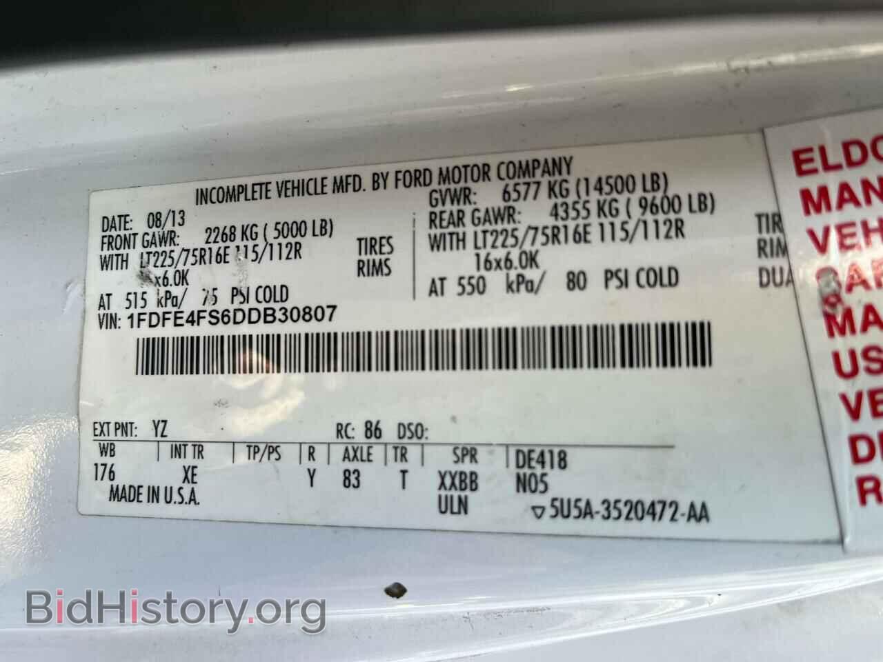 2013 FORD ALL Models - VIN: 1FDFE4FS6DDB30807 - Фото 10