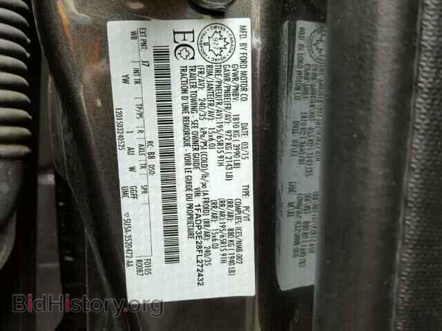 2015 FORD FOCUS - VIN: 1FADP3E28FL272432 - Фото 10