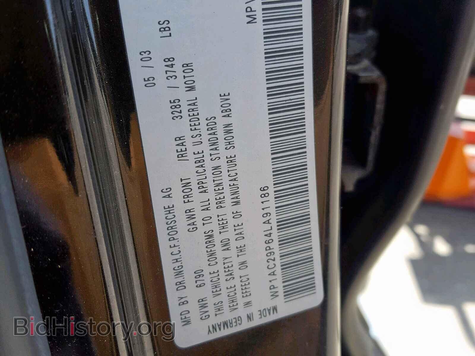 2004 PORSCHE CAYENNE TU - VIN: WP1AC29P64LA91186 - Фото 10
