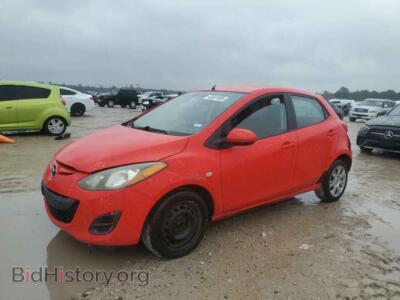 2011 Mazda 2, красный — VIN JM1DE1HY4B0109678, Copart