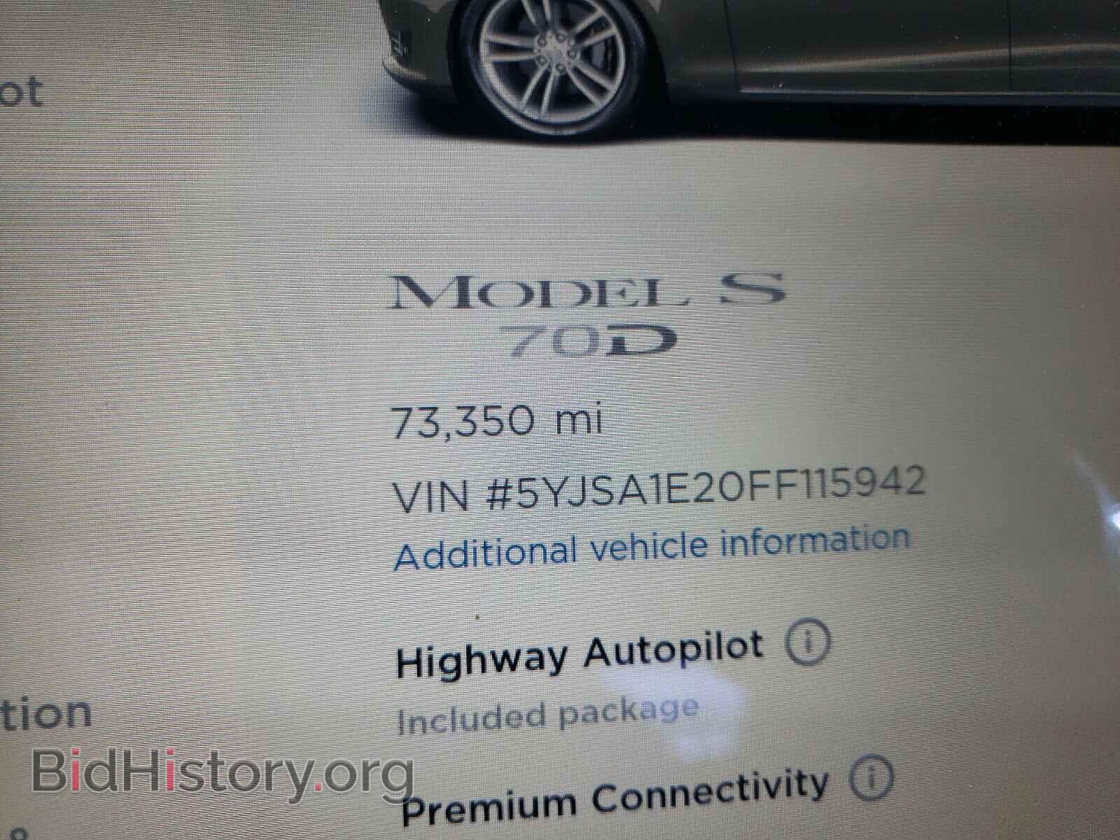 2015 TESLA MODEL S - VIN: 5YJSA1E20FF115942 - Фото 8