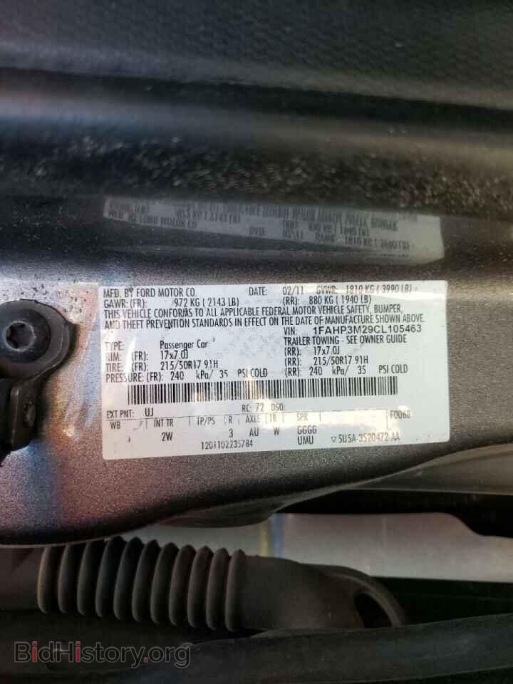 2012 FORD FOCUS - VIN: 1FAHP3M29CL105463 - Photo 10